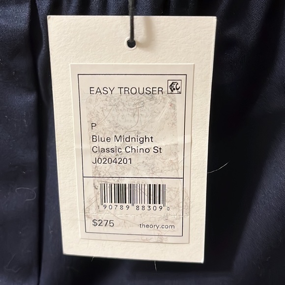 New - NWT! Theory Navy Pant - Petite - Picture 4 of 8
